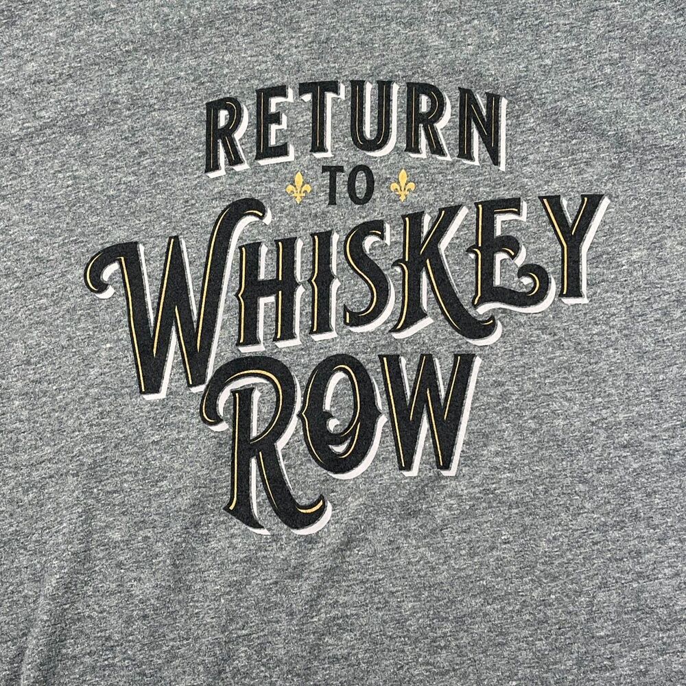 Old Forester Bourbon TShirt Unisex 2XL Gray Crew Neck RETURN TO WHISKEY ROW